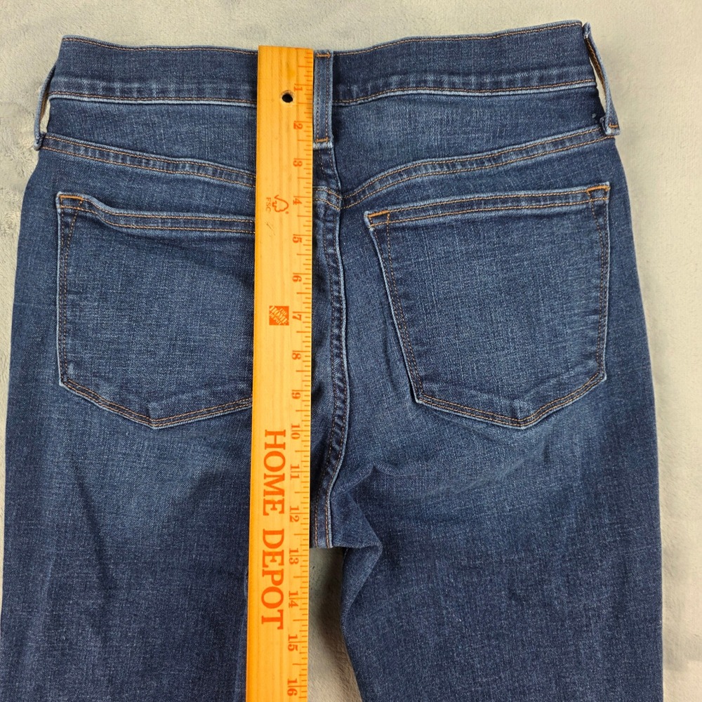 J.Crew 10" High-Rise Skinny Jeans Womens 28 Dark Wash Button Fly BK585 FA22 - Picture 10 of 14